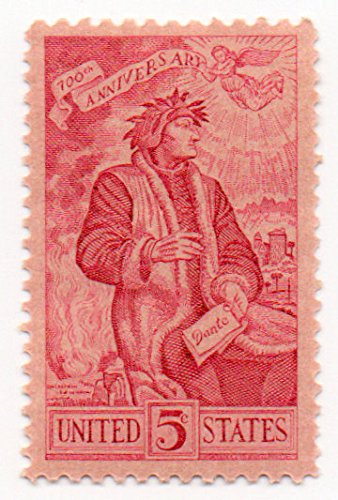 1965 Dante Alighieri Single 5c Postage Stamp - Scott 1268 - MNH,OG
