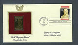 VEGAS - 1990 Supreme Court John Marshall Golden Repl Stamp Cover Scott 2415- FE419