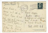 1943 WW2 Facist Italy Military Postcard - With US Military Censor Tape (NN131)