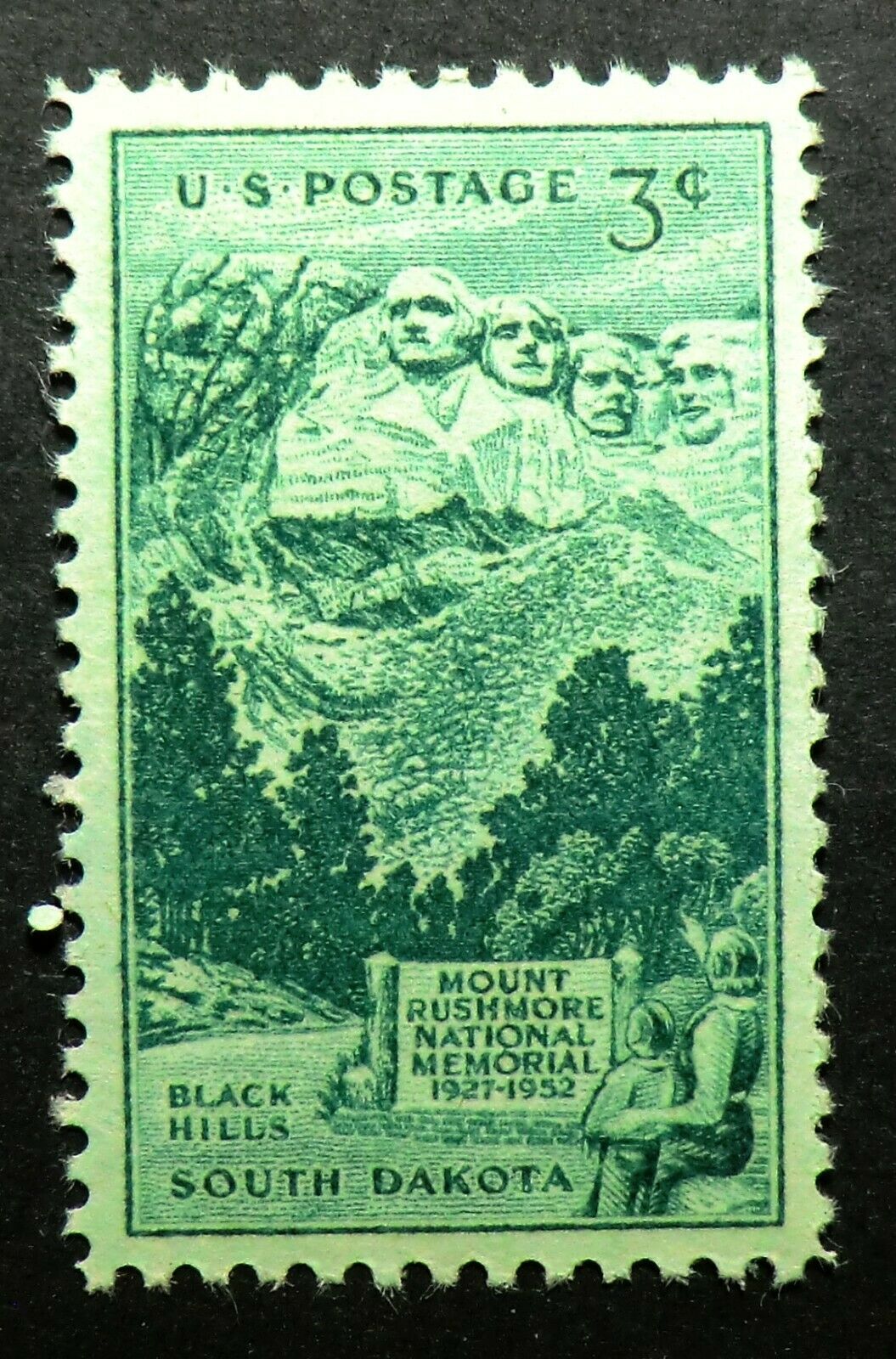 1952 - South Dakota Statehood Single 3c Postage Stamp - Scott 1011 - MNH, OG - CX585