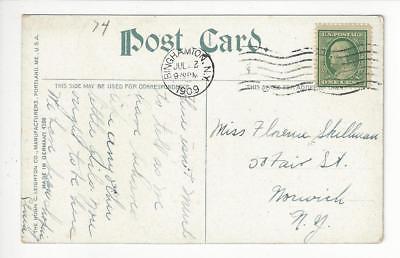 Posted 1909 USA Postcard - View From the Hill, Binghamton, NY (AU1)