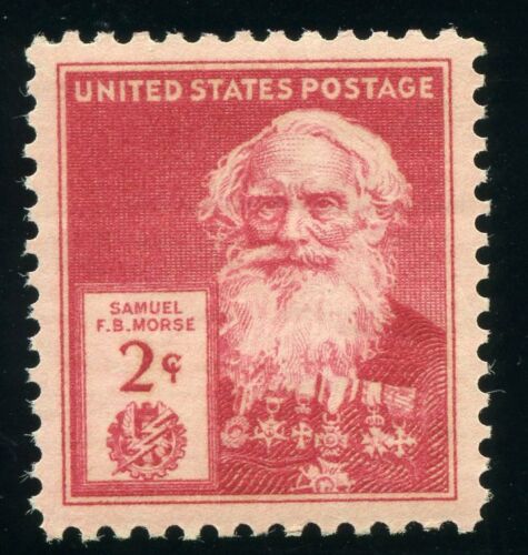 1940 Samuel Morse Single 2c Postage Stamp -Scott 890 - MNH,OG CX447b