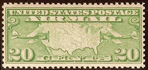 United States Map Single 20c Postage Stamp - Scott C9 - MNH,OG