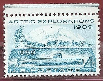 1959 Arctic Exploration 1909 Single 4c Postage Stamp - Scott 1128 - MNH, OG