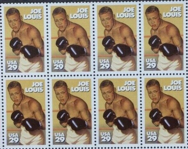 1993 Joe Louis Block Of 8 29c Postage Stamps - Scott 2766 - MNH - DS135b