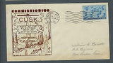 VEGAS - 1946 Submarine USS Cusk Commission Spader Cover - Groton - FK123