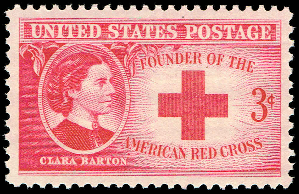 1948 Clara Barton Red Cross Founder Single 3c Stamp - MNH, OG - Scott 967 - CX933a