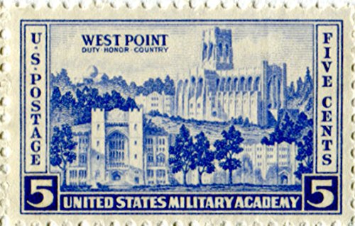 1936 West Point Academy Single 5c Postage Stamp - Scott789 - MNH,OG