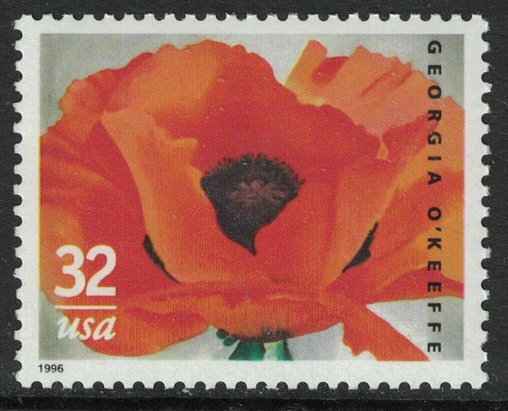 1996 Georgia O'Keeffe Single 32c Postage Stamp Scott 3069 - MNH, OG - CW285