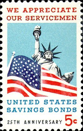 1966 US 5c Savings Bond Single 5c Postage Stamp - Scott 1320 - MNH,OG