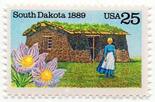 1989 South Dakota Statehood Single 25c Postage Stamp - Scott 2416 - MNH,OG