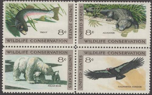 1971 - Wildlife Conservation Block Of 4 8c Postage Stamps - Scott 1427-1430 - MNH, OG - CX526a