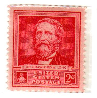 1940 Dr. Crawford W. Long - Scientists - Single 2c Postage Stamp - Scott 875 - MNH,OG