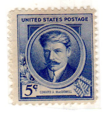 1940 Edward MacDowell Single 5c Postage Stamp - Scott 882 - MNH,OG