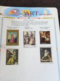 VEGAS - Art History On Stamps Home Made Presentation Album M&U Stamps ~98 Photos