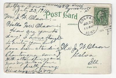 1914 USA Picture Postcard - Hotel Colfax & Mineral Springs, Colfax, IA (AO50)