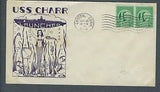 VEGAS - 1944 Submarine USS Charr Launch Cover - Groton - FH124
