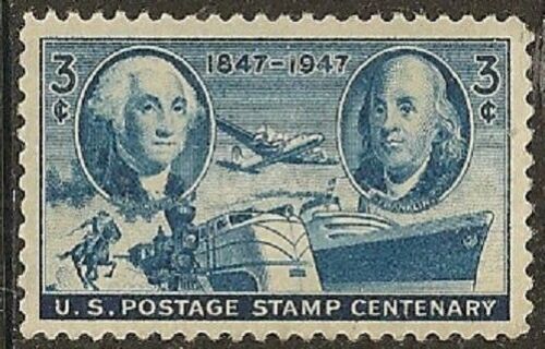 1947 US Postage Stamps Centenary Single 3c Postage Stamp - MNH, OG - Scott 947 - CX916a