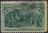 VEGAS - 1893 15c Columbian - Scott238 - Tear Left Side