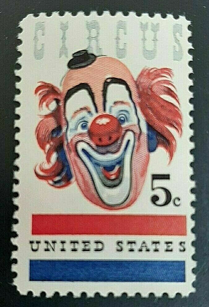1966 Circus Single 5c Postage Stamp - MNH, OG - Scott 1309`- CX233a