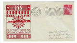 VEGAS - 1944 Submarine USS Corporal Herald Keel Laid Cover - Groton, CT - FF185