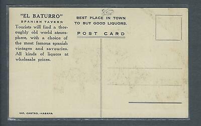 VEGAS - Vintage Havana Cuba Postcard - El Baturro Tavern - FK200