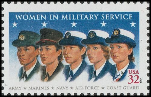 1997 Women in Military Service Single 32c Postage Stamp - MNH, OG - Scott 3174