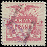 VEGAS - c1898 Spanish American War Army Frank Official Business - Used
