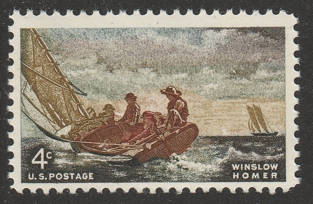 1962 Winslow Homer Single 4c Postage Stamp - Scott 1207 - MNH - CW471a