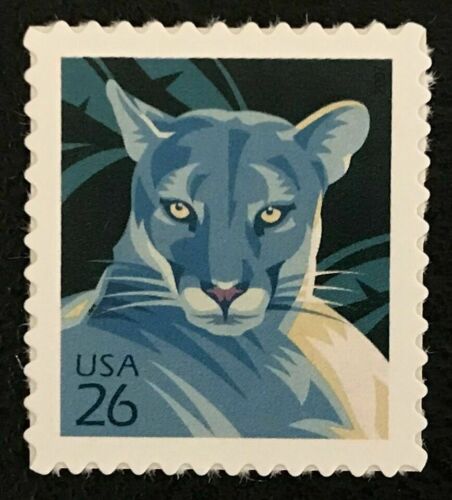 2007 Florida Panther Single 26c Postage Stamp - Scott 4139 - MNH, OG - DC101