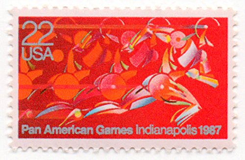 1987 Pan-American Games - Runner - Single 22c Postage Stamp - Scott 2247 - MNH,OG