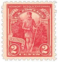 1927 Vermont Sesquicentennial 2c Postage Stamp Scott 643 - MNH,OG