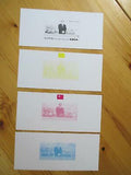 VEGAS - 2001 Rare Korea Imperf Stamp Proofs Set Of 4 - Scott 4149 - READ DESC