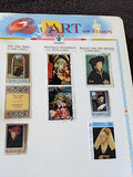 VEGAS - Art History On Stamps Home Made Presentation Album M&U Stamps ~98 Photos