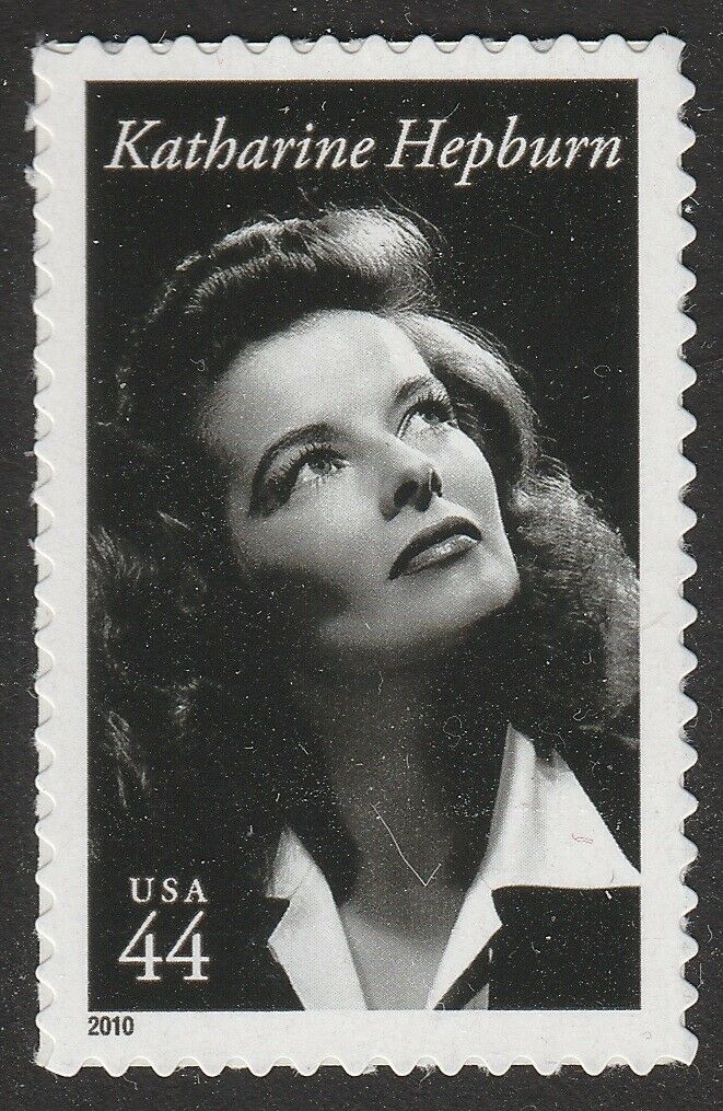 2010 Katharine Hepburn Single 44c Postage Stamp - MNH, OG - Scott 4461