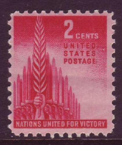 1943 Allied Nations Single 2c Postage Stamp - Scott 907 - MNH,OG