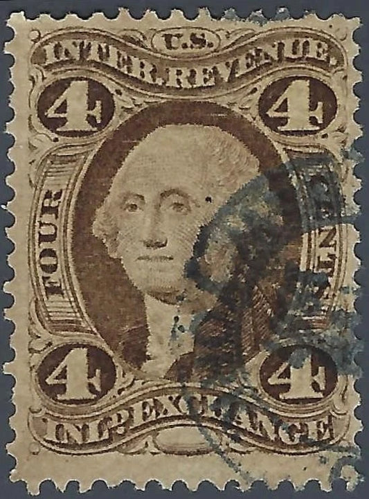 1863 USA - Scott R20 - Revenue - Well Centered with Date Cancel