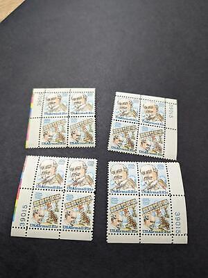 VEGAS - 1979 Chanute Airmail Plate Block Set of 4 -Scott C93, C94 Pl#39015 MNH