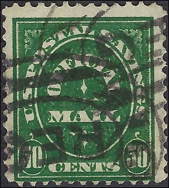 c1911 - Scott O122 Official Postal Savings Stamp 50c - Used