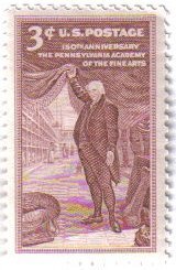 1955 Pennsylvania Academy of Fine Arts Single 3c Postage Stamp- Scott1064 - MNH,OG
