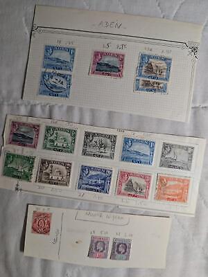 VEGAS - British Colonial Mix on Hinged Pages - Some Better Issues ~24 Photos!