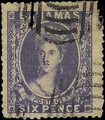 VEGAS - 1862 Bahamas - Victoria 6p - Scott 10, SG 19 - Perf 12 - FORGERY