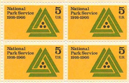 1966 National Park Service Block of 4 5c Postage Stamps, Scott1314, MNH, OG
