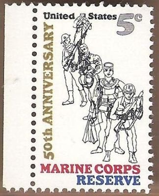 1966 Marine Corp Reserve Single5c Postage Stamp, Scott 1315, MNH, OG