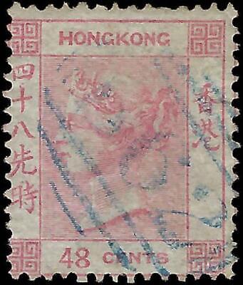 VEGAS -1862 Hong Kong - Scott 48c - Used - Solid - No WM Verified - Cat= $325!