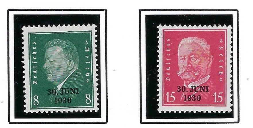 1930 Germany Set - Sc# 385-386 - MNH, Undisturbed OG - All Post Office Fresh!