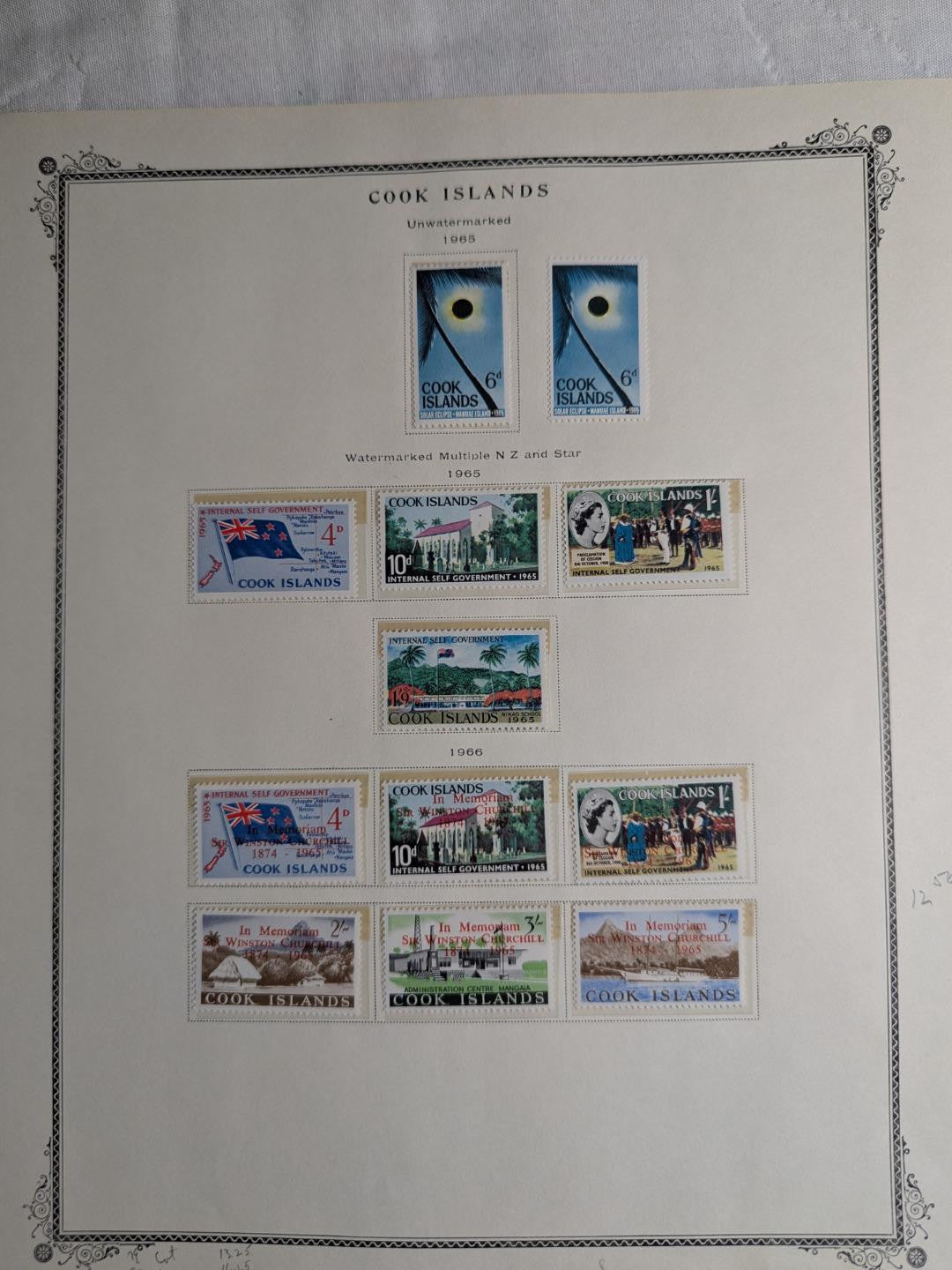 Very Nice Cook Islands on Scott Specialty Pages - Mint -See ~54 Photos