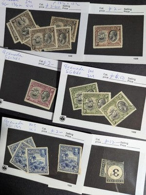 Quantity of Various British Colonial Stamps - M&U - Many Older - See 47 Photos
