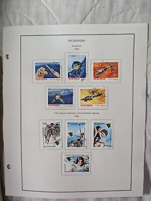 1982-89 Nicaragua on Pages - Used - Well Filled - See ~71 Photos