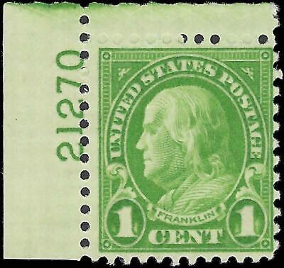 VEGAS - 1922-25 USA Scott 552 - MNH, OG - Plate Number Single - Perfect Gum!